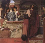 Alma-Tadema, Sir Lawrence Hadrian Vistiting a Romano-British Pottery (mk23) oil on canvas